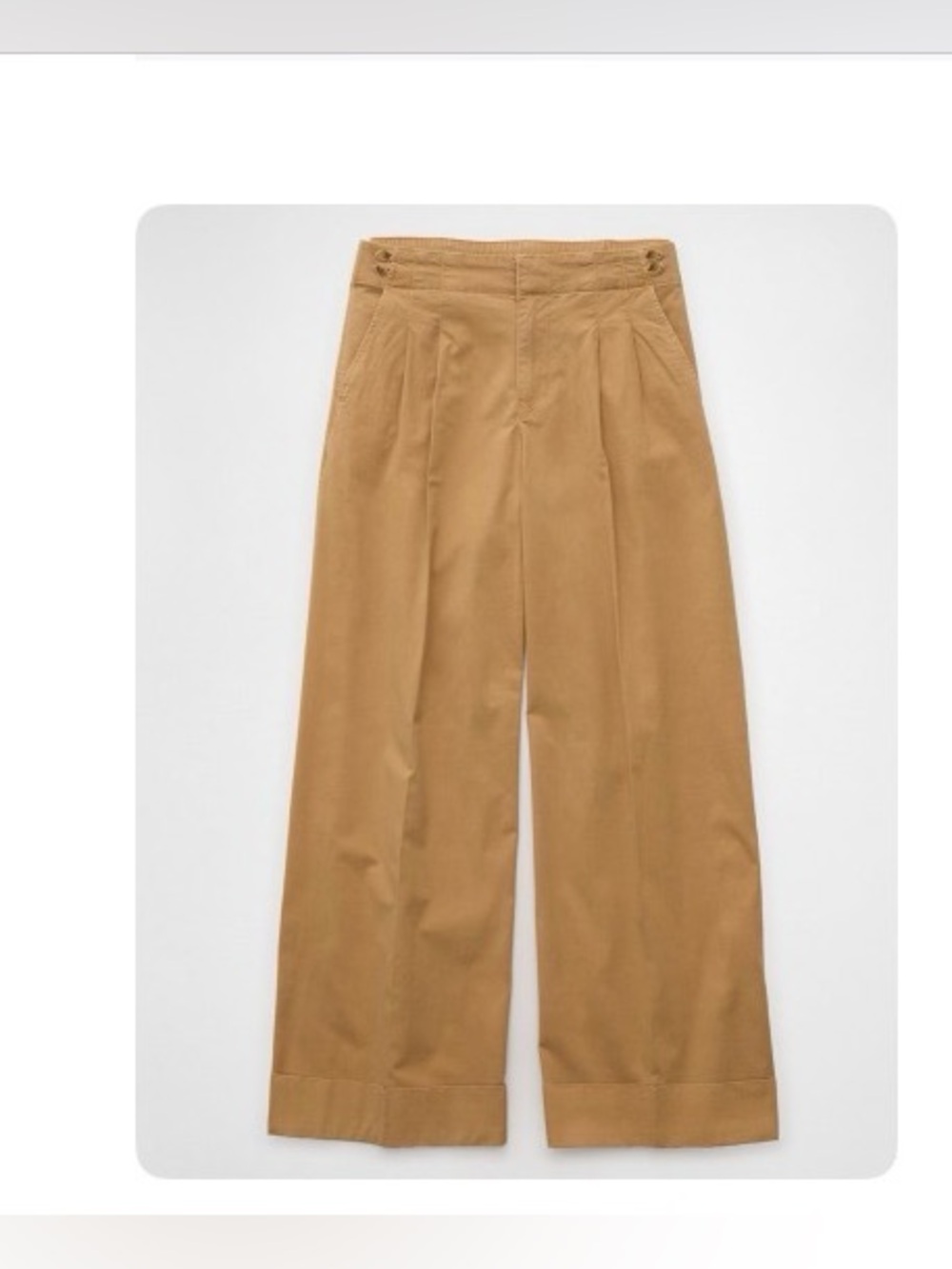 American Eagle Outfitters High-Rise Wide-Leg Trousers - Camel NWT